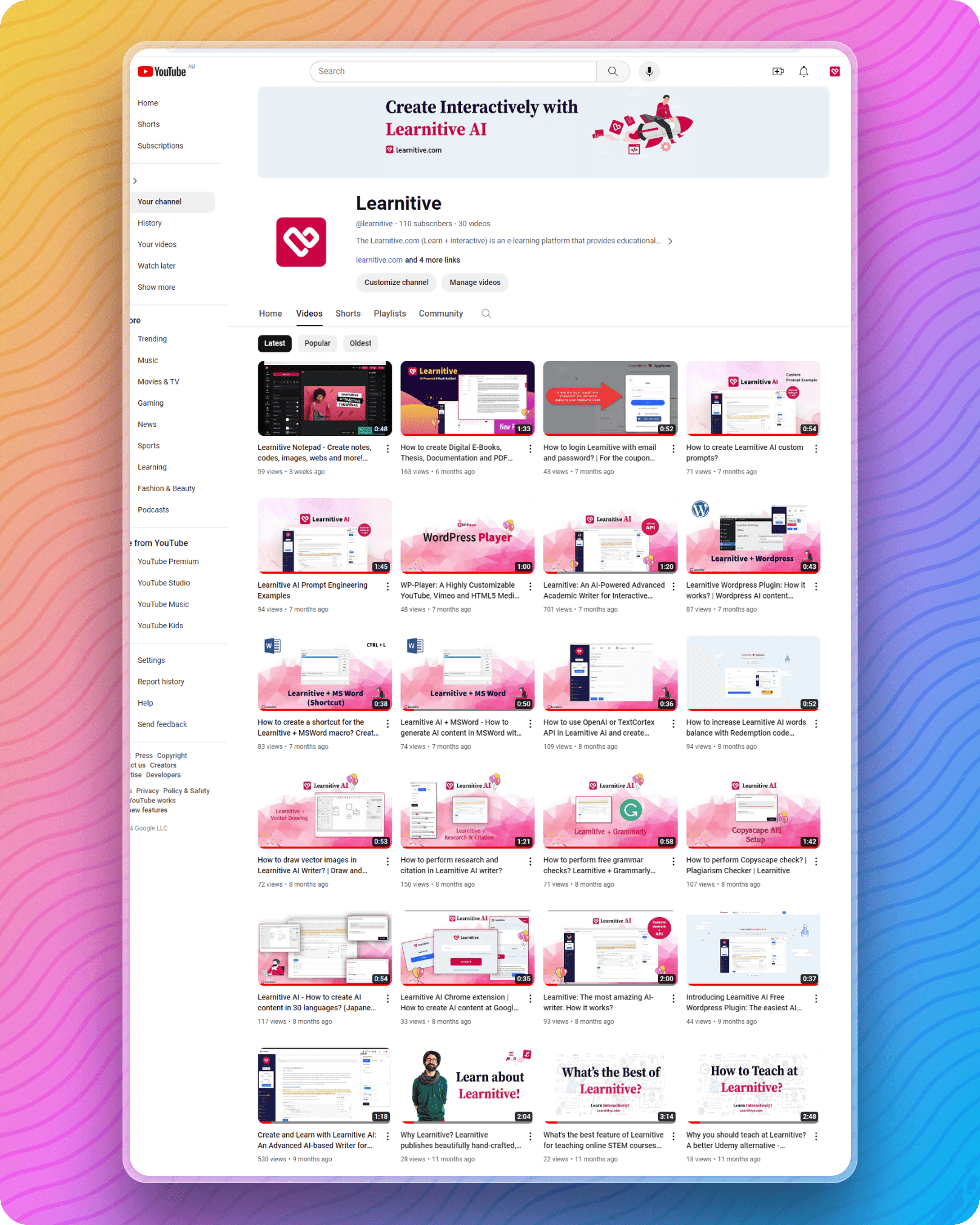 Learnitive Tutorials