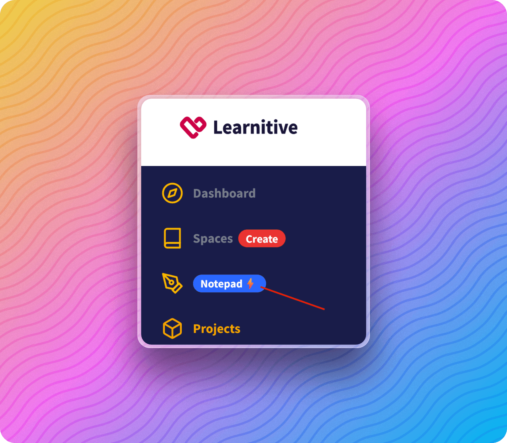 How to access Learnitive Notepad?
